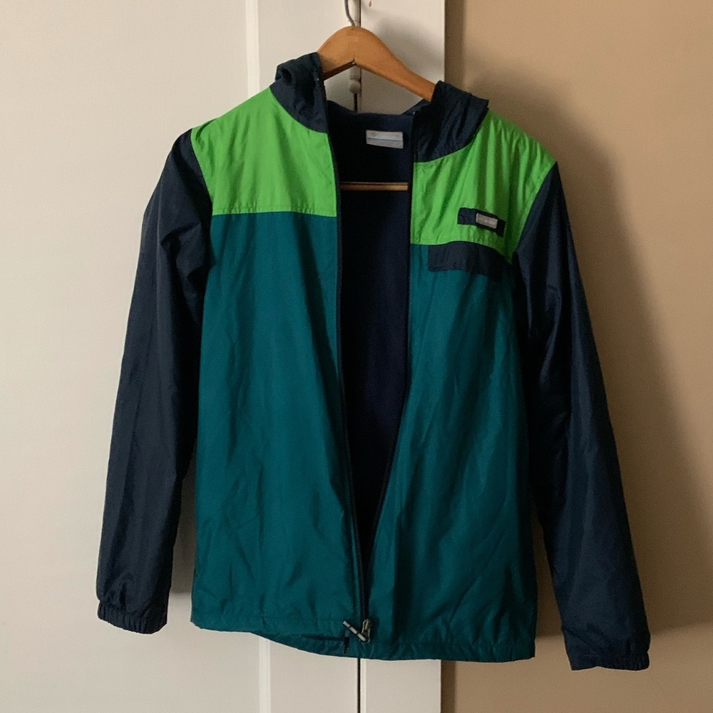 COLUMBIA MULTICOLOR WINDBREAKER | see description